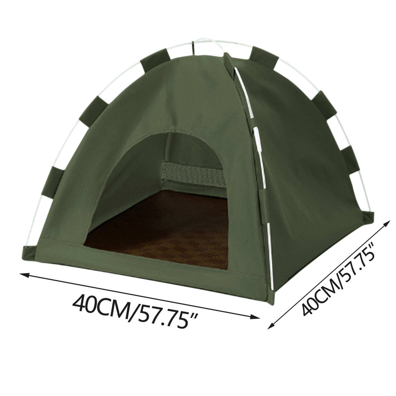 RuiJiao Foldable Portable Pet Tent, Waterproof Dog Bed with Removable Washable Cushion for Small Animals, Size S