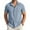 Dark Blue, variant on HAOMEILI Men's Casual Button Down Shirts Short Sleeve Textured Summer Beach Shirt with Pocket