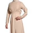 thumbnail image 4 of Beige - Crew neck - Unlined - Modest Dress - Benin, 4 of 5