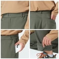 thumbnail image 4 of Pantalones cargo de senderismo tectop PW7609-W para hombre resistentes al agua, 4 of 7