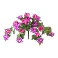 thumbnail image 1 of Flores artificiales de gloria de la mañana, flores de seda, plantas protectoras para patio. Rojo, 1 of 9