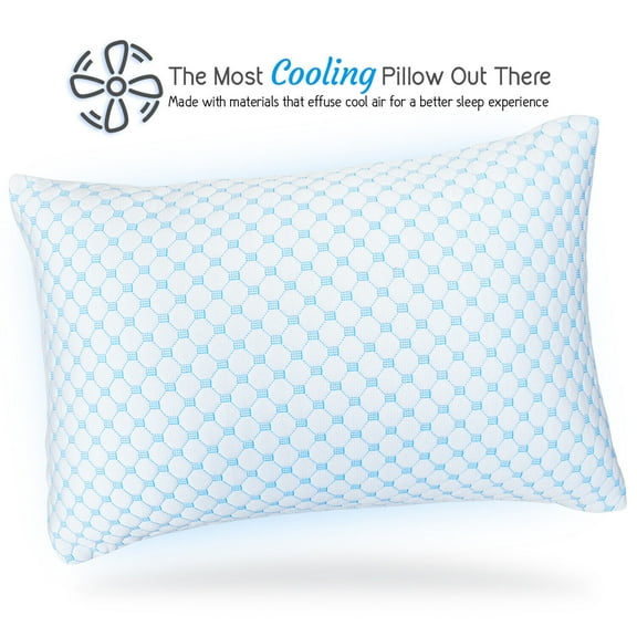Gel Memory Foam Pillow Dual-Sided Cooling Pillow for All Seasons Breathable Foam Pillow for Sleeping, King Size