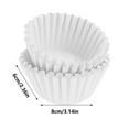 thumbnail image 3 of Coffee Filters 8-12 Cup, 3.14 inch x 2.63 inch, 200 Count Basket Coffee Filters, White Disposable 8 to 12 Cup Coffee Filter Paper, 3 of 7