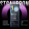 thumbnail image 5 of STGAubron PC de Bureau Gaming, Radeon RX 580 8G GDDR5, Intel Core I7 jusqu'à 3.9 GHz, 16G, 512G SSD, WiFi, BT 5.0, RGB Fanx6, Clavier & Souris & Tapis de Souris RGB, Barre de Son BT RGB, W10H64, 5 of 5