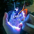 thumbnail image 1 of Bolígrafo para escribir, colgante acrílico luminoso, regalos de Navidad, casa personalizada, regalos de Navidad en blanco con mi nombre, 1 of 4
