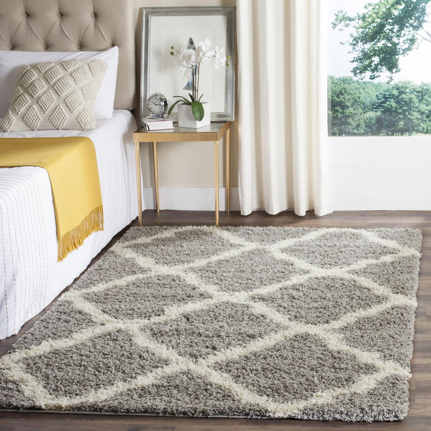 Safavieh Dallas Logan Tapis Géométrique Shag