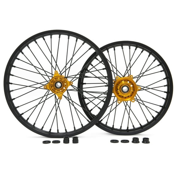 RMZ 21"/18" CNC Machined Wheels Rim Hub Set For Suzuki RMZ250 2007-2024 RMZ450 2005-2024