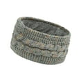 thumbnail image 3 of Diadema de punto, diadema de punto, calentador de orejas, turbante para la cabeza, gorro cálido para la cabeza Gris claro, 3 of 9