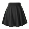 thumbnail image 4 of Urban CoCo Women's Flared Stretchy Mini Skater SkirtBlack, 2XL, 4 of 7