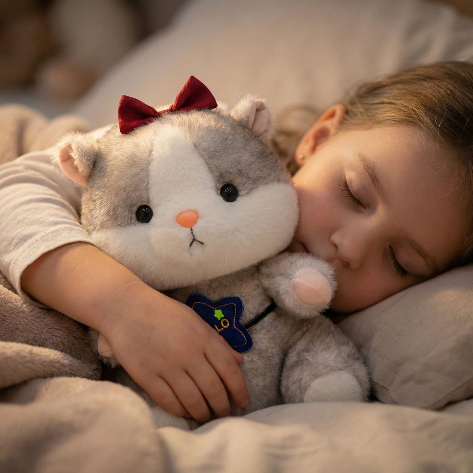 Plush Hamster Toy, Cute, 1 Pack,Suitable for Sleep Comfort Cuddle, Gift for Kids and Pillow