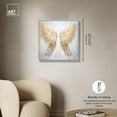 thumbnail image 5 of Elegant Angel Wings Canvas Elegant White Gold Wall Art by Art Remedy, Silver Frame, 24" x 24", 5 of 7