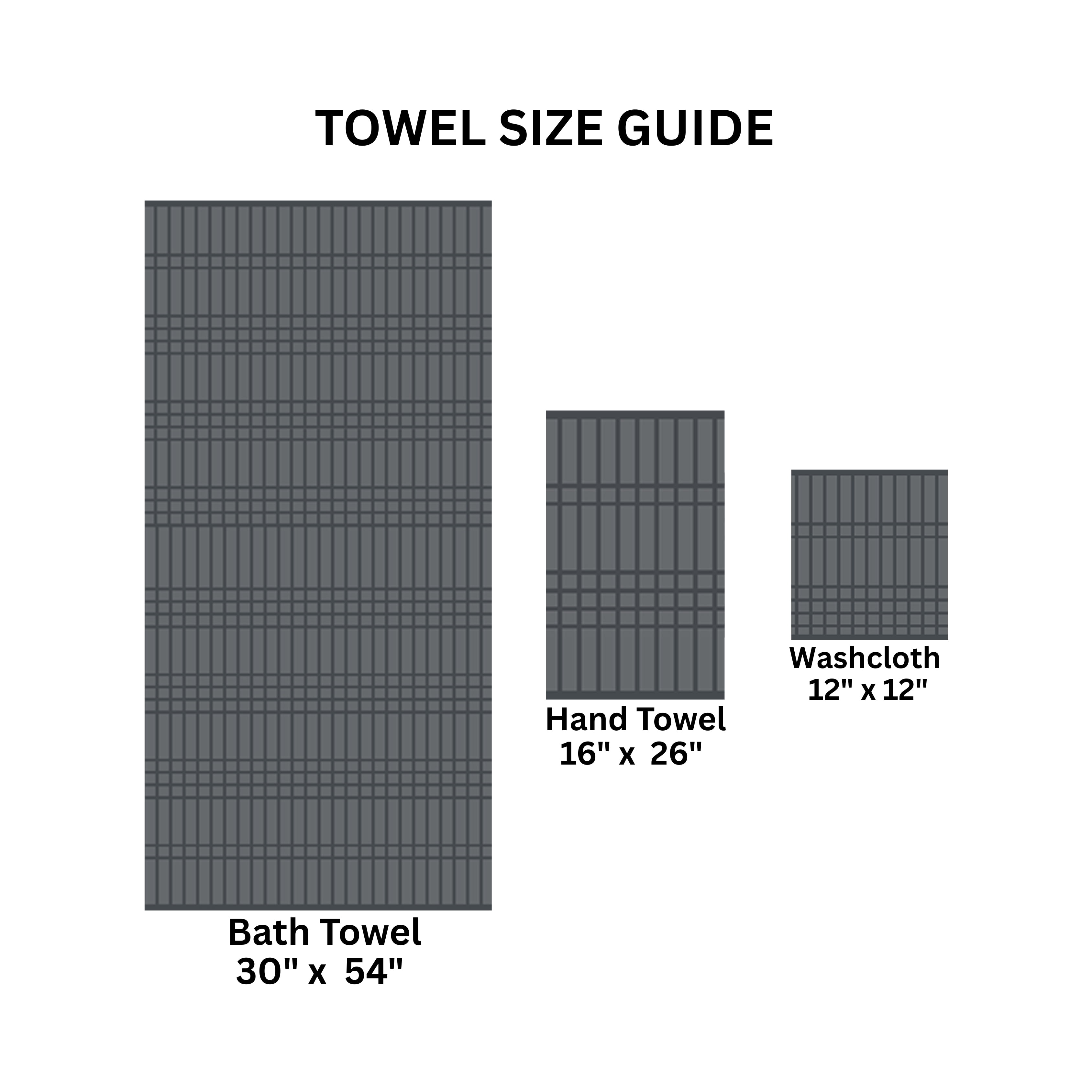 Mainstays Performance Cotton 6-Piece Bath Towel Set, Super Soft Quick Dry Fade Resistant, Textured Grey