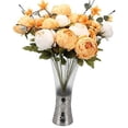 thumbnail image 3 of Paquete de 1 flores falsas Vintage peonía artificial flores de seda boda decoración del hogar Ofspeizc CZJJ-HQ91-5, 3 of 3