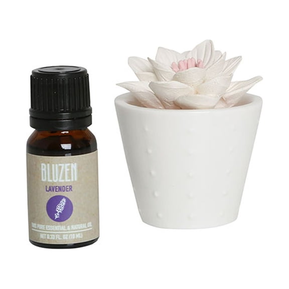 Original Succulent Passive Aromatherapy Diffuser w/ Lavender Oil