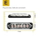 thumbnail image 3 of Luz Estroboscópica Led Luces de conducción diurna de 6 LED ultrafinas para automóviles/motocicletas/camiones (amarillo) Likrtyny Accesorios para autos y motos, 3 of 8