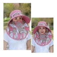 thumbnail image 5 of Sombrero para el sol ANGGREK con cubierta para el cuello y la cara mujer ala ancha extraíble protección UV, 5 of 5