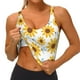 thumbnail image 3 of Balery Sunflowers Sujetadores deportivos con espalda cruzada para mujer, acolchados, sin costuras, de alto impacto, ideales para yoga, gimnasio, entrenamiento y fitness.-Large, 3 of 8