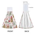 thumbnail image 3 of Yayeee Kitchen Hanging Hand Towels Set of 2 with Loop Bathroom Absorbent Tie Towel, Brown Nordic Christmas House, 3 of 7
