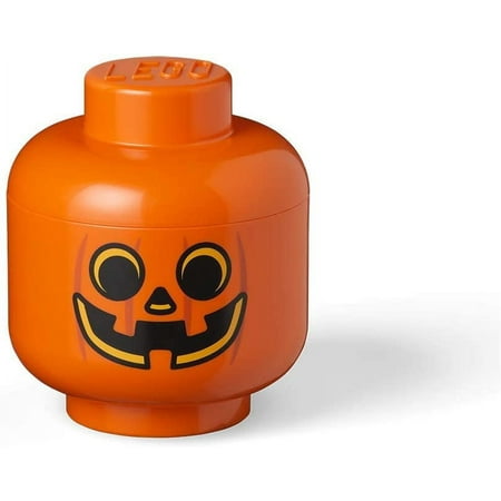 Lego Stackable Small Storage Head - Pumpkin