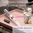 thumbnail image 7 of LQT Electric Foot File – Rechargeable Callus Remover for Hard, Cracked Skin – at-Home Pedicure Kit for Smooth Feet (Men & Women) (Pink), 7 of 7
