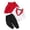 Red, variant on Boys Outfits First Birthday Three Piece Romper Cape Pants Tuxedo Christening Baptism Formal Wear Cute Sets Size 6-12 Months