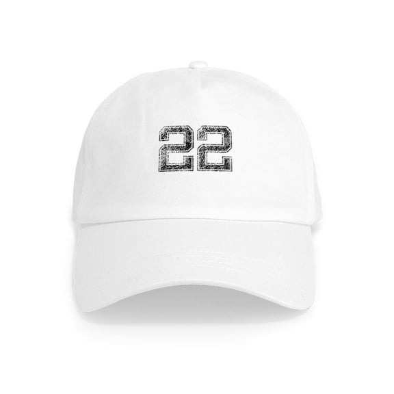 CafePress - 22, Vintage Cap - Adjustable 100% Brushed Unisex Casual Cotton Baseball Cap, Beige, 1