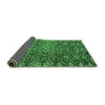 thumbnail image 2 of Ahgly Company Indoor Round Abstract Emerald Green Modern Area Rugs, 5' Round, 2 of 4