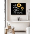 thumbnail image 6 of Sunflowers Wall Art for Living Room,Canvas Picture Wall Decor for Bathroom Bedroom,Modern Bee You Are My Sunshine Black Painting Artwork for Office Kitchen Hallway Dining Room Home Decor 12"x16", 6 of 8
