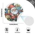 thumbnail image 2 of Ryvnso Santa Claus Gift Round Plate Mats Dining Table Placemat Set of 4 for Holiday Decoration, 2 of 7