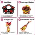 thumbnail image 6 of LUJII Bloom Shaped Hummingbird Feeders for Outdoors, Hand Blown Glass Humming Bird Feeder for Outside Hanging, Leak Proof & Metal Base Top, 25 oz Capacity, Gifts for Bird Lovers, Purple, 6 of 7