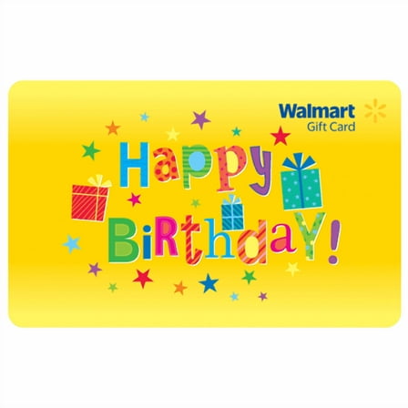 Festive Birthday Walmart Gift Card