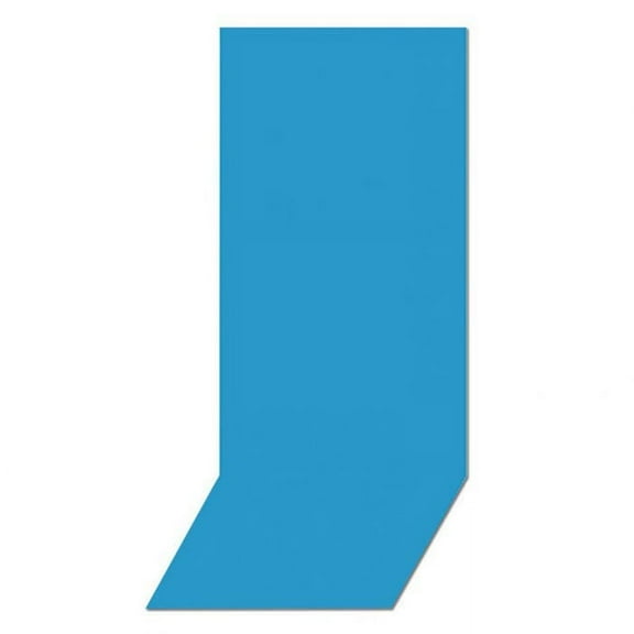 Harris Pool Products Overlap Replacement Liners For Above Ground Swimming Pools – 15’ Round, 48"-52” Wall Height, 20-Gauge – Solid Blue.