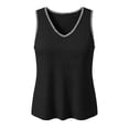 thumbnail image 3 of Posijego Womens V Neck Tank Tops Summer Beach Casual Boho Tops for Women Sleeveless Solid Shirts Loose Basic Tank Tees, 3 of 7