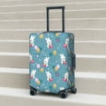 thumbnail image 2 of Lsque Rabbit And Balloon Printed Luggage Cover, Travel Luggage Protector,Scratch and Dirt Resistant, Fits 18-32 Inch Luggage -, 2 of 9