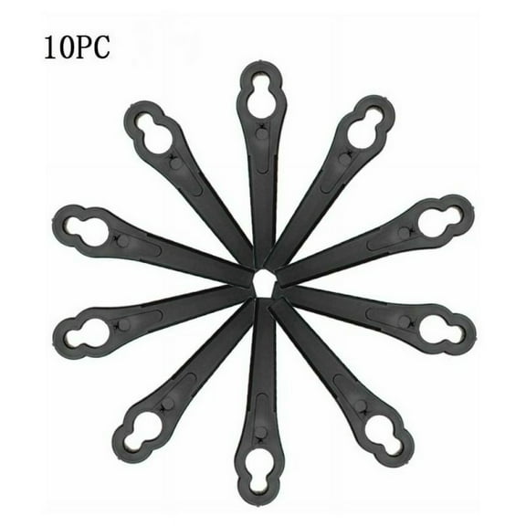 Metal Edge Trimmer Blades, 10 Pcs Replacement Blades for String Trimmer, Universal Lawn Mower Blade