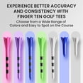 thumbnail image 5 of 80 Plastic Golf Tees + 20 Iron Tees (3 1/4", 2 3/4", 1 1/2") – Unbreakable, Durable Long & Short Tees for Drivers & Irons – Reduce Friction, Non-Bend for Better Shots, 5 of 7