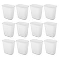 thumbnail image 1 of Sterilite Rectangular Wastebasket 5.5 Gallon Open Top Trash Bin, 12 Pack, White, 1 of 5