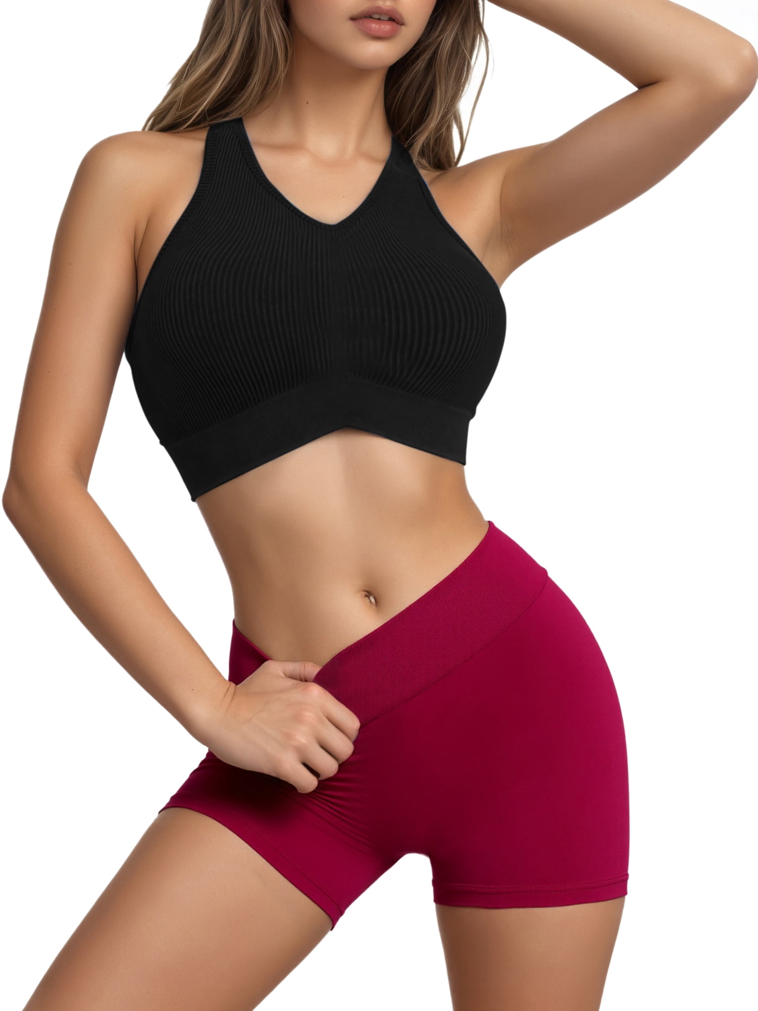 Unique Bargains Women's Slimming Waist Butt Lifter Panties M Rose Pink