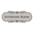 thumbnail image 2 of (3 pack) Signs ByLITA Designer Interview Room Sign (Light Grey / Burgundy) - Large, 2 of 6