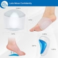 thumbnail image 2 of Conjunto de Soporte Gel,2 Pares Fundas Fascitis Plantar/Plantillas Zapatos para Pies Planos,Mangas con Cojines Acolchados Plantar,Pies Planos, 2 of 5