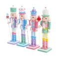 thumbnail image 1 of 4Pcs Christmas Nutcracker Ornaments Decorative Cartoon Nutcracker Figures Puppet S, 1 of 9