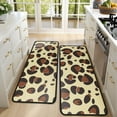 thumbnail image 4 of Kitchen Rugs Sets Of 2,Gold and Brown Of Leopard Print Anti Fatigue Kitchen Mat Rugs Non Slip Washable,Decorative Kitchen Floor Mats for Kitchen,Sink,Laundry,17"x47"+17"x47", 4 of 5