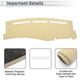 thumbnail image 3 of Unique Bargains Dash Cover for Chevy Silverado 1999-2006 Non-Slip Dashboard Carpet Mat Polyester Silicone Beige, 3 of 7