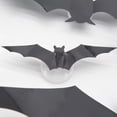 thumbnail image 3 of LED Bats Halloween Decor, Light Up Bats for Halloween, 3D LED Bat Wall Decor With Glowing Glitter Design for Window Garage Party Indoor Outdoor Decoration, 3 of 11