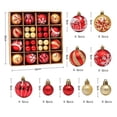 thumbnail image 3 of LSLJS Christmas Tree Ball Ornaments Gift Box Set,44 Pcs 2.36" Shatterproof Glitter Multi-style Hanging Ball Bauble Sphere, Colorful Christmas Theme Pendant Christmas Decorations for Wedding Party, 3 of 3