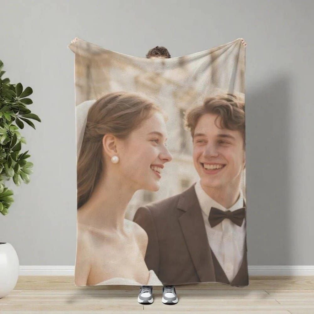 Custom Halloween Blanket Soft Microfiber for Sofa Bed Porch Travel Gift