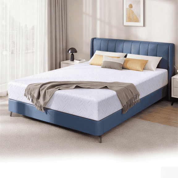 Lidnsejr Twin Mattress, 10" Memory Foam Mattress with Removable Mattress Cover for Back Pain & Pressure Relief, Mattress in a Box for Cool Night, White