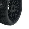 thumbnail image 4 of kusrkot 4x RC Wheel Rims Upgrade Rubber 1/7 1:7 Assembly 17mm Strong Grip Black Parts Tires Tyres Model Set for XS Off Road Racing, 4 of 5