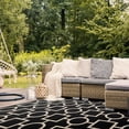 thumbnail image 3 of Safavieh Courtyard Archimedes Geometric Indoor/Outdoor Area Rug, Black/Beige, 2' x 3'7", 3 of 10
