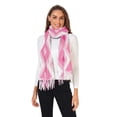 thumbnail image 2 of FORMRS Womens Scarf Winter Soft Long Big Warm Shawls Wrap Tassel Scarves, Heart Geometric, 2 of 9